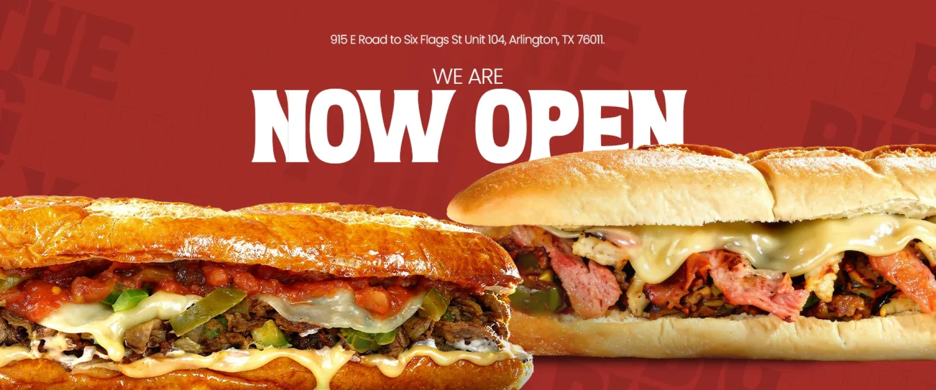 Now opening banner